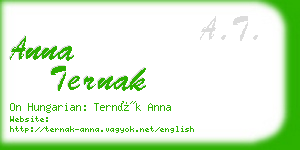 anna ternak business card